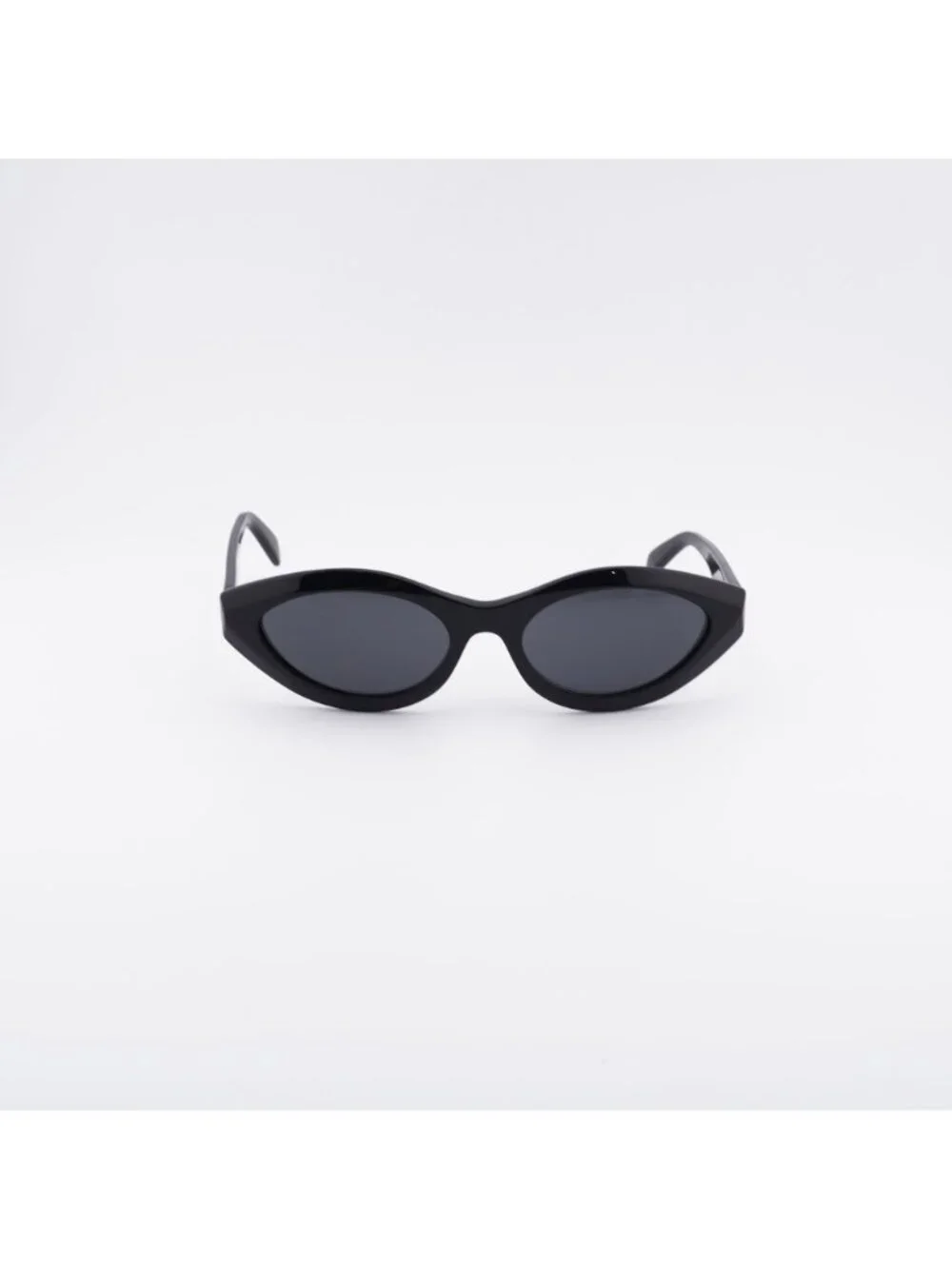 Celine CL40311I 01A Sunglasses Black Cat Eye Frame, Grey Lenses